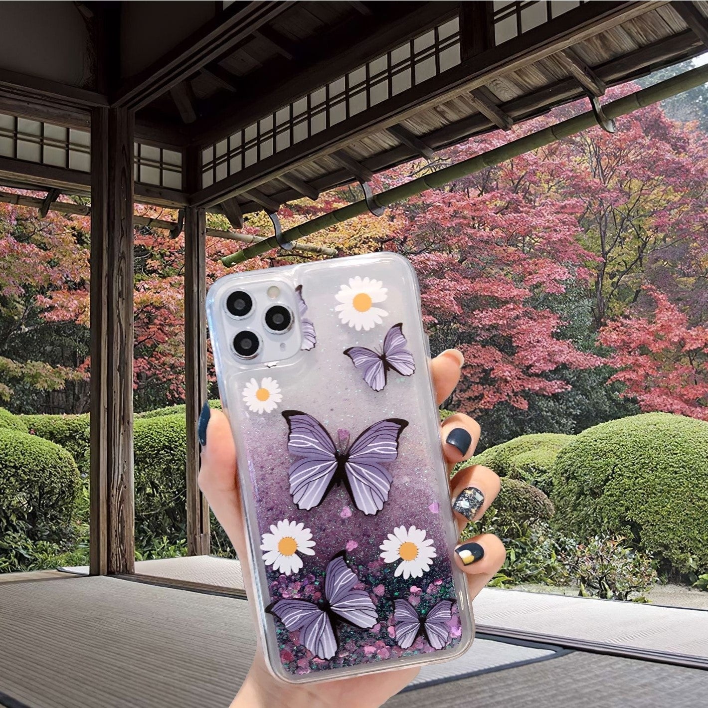 Butterflies in flowing sand phone case cover - iphoneCases - BuyEcEc