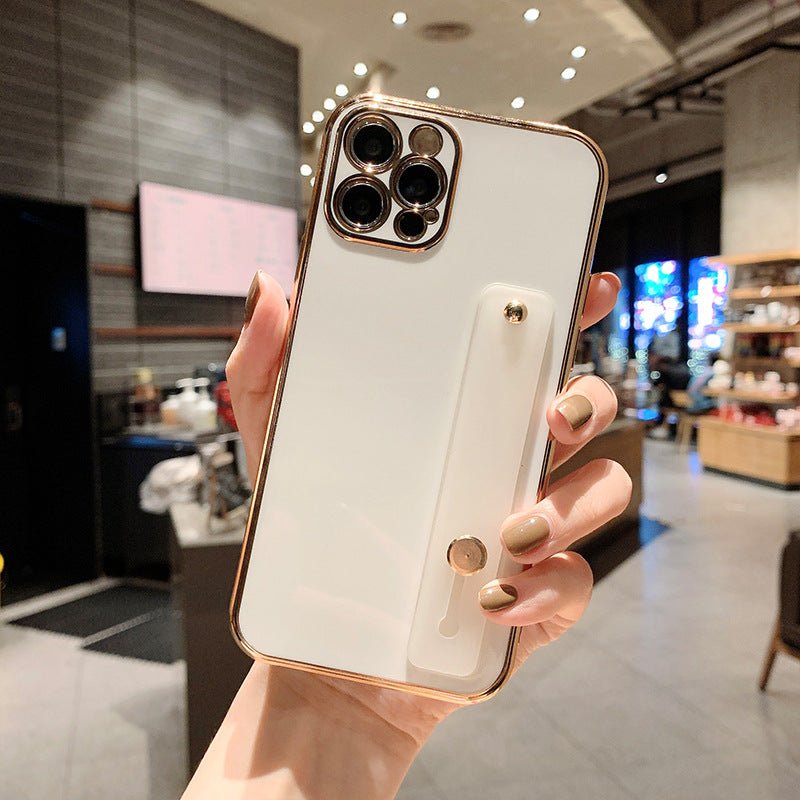iPhone Case Cover Electroplated Silicon Wrist Strap - iphoneCases - BuyEcEc