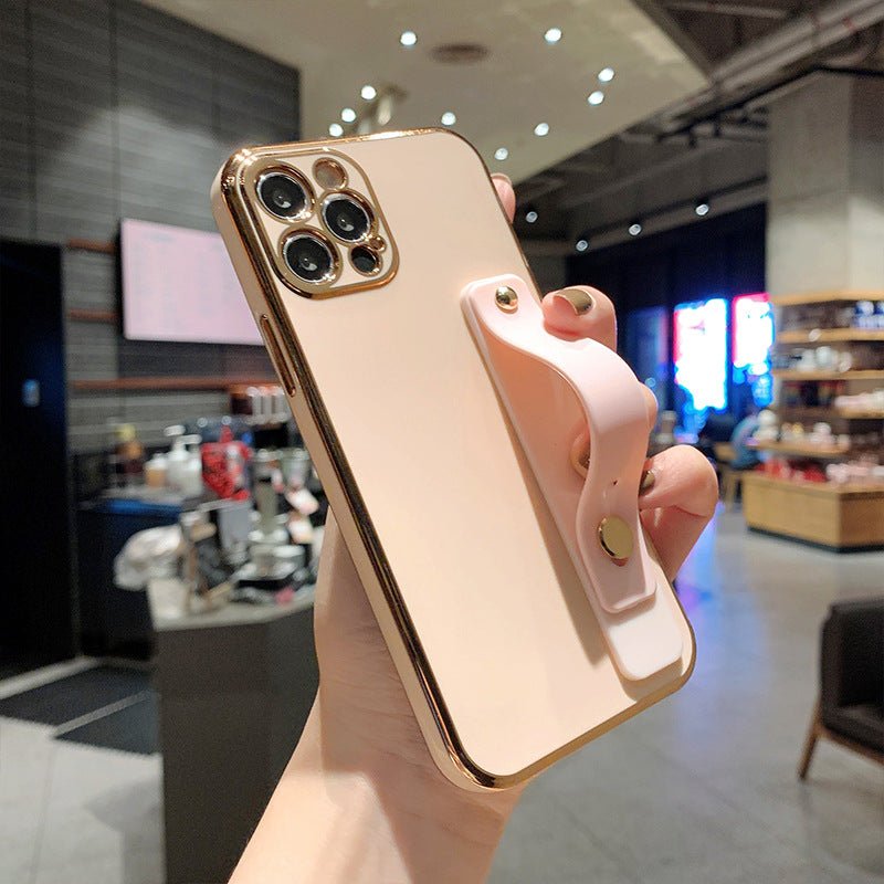 iPhone Case Cover Electroplated Silicon Wrist Strap - iphoneCases - BuyEcEc