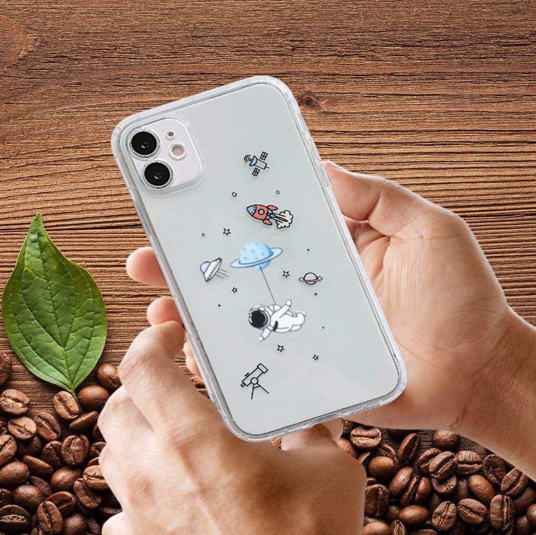 iPhone case Cover Spaceman Astronaut space clear Transparent - iphoneCases - BuyEcEc