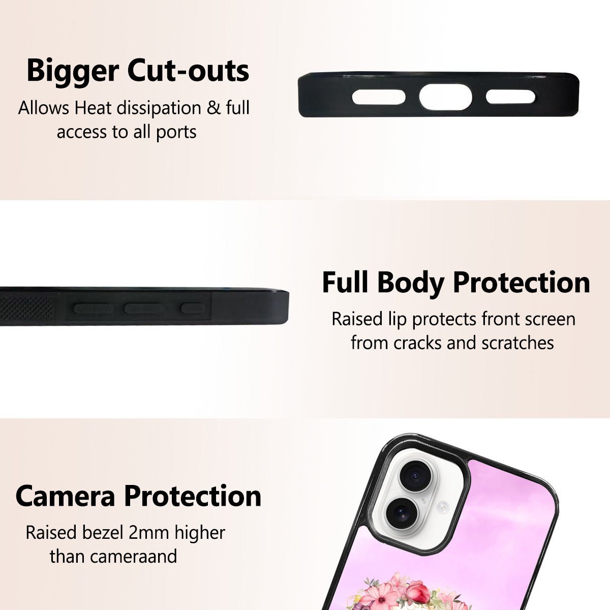 iPhone 16 Mirror Case: Circle Photo & Personalized Unique Gift - iphoneCases - BuyEcEc