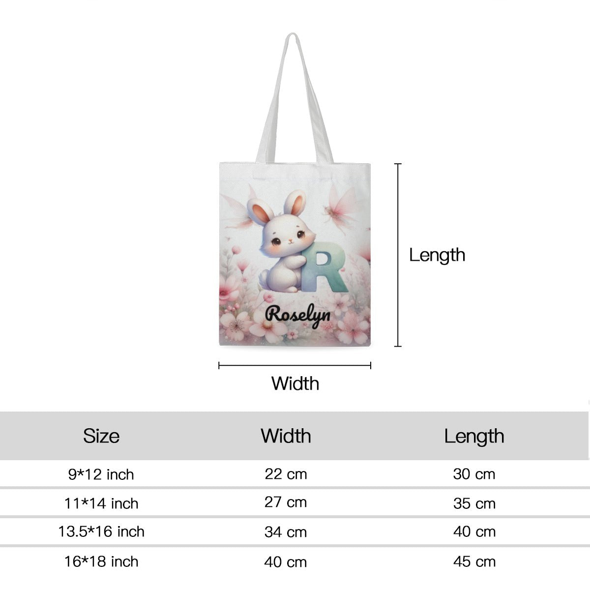 Personalized Cute Animal Alphabet Linen Tote Bag - ToteBags - BuyEcEc