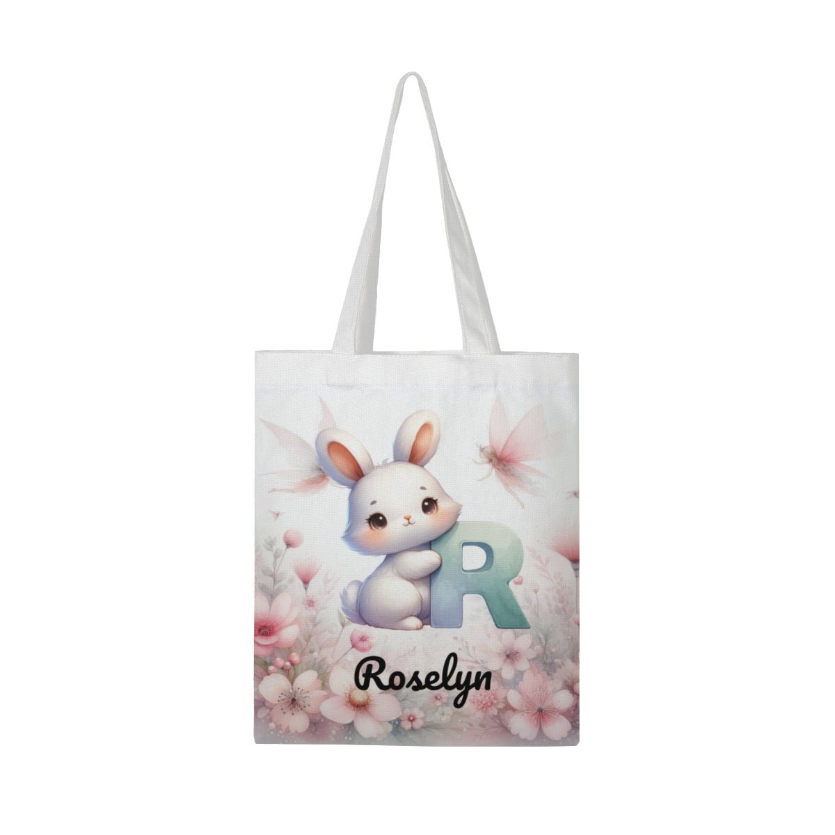 Personalized Cute Animal Alphabet Linen Tote Bag - ToteBags - BuyEcEc