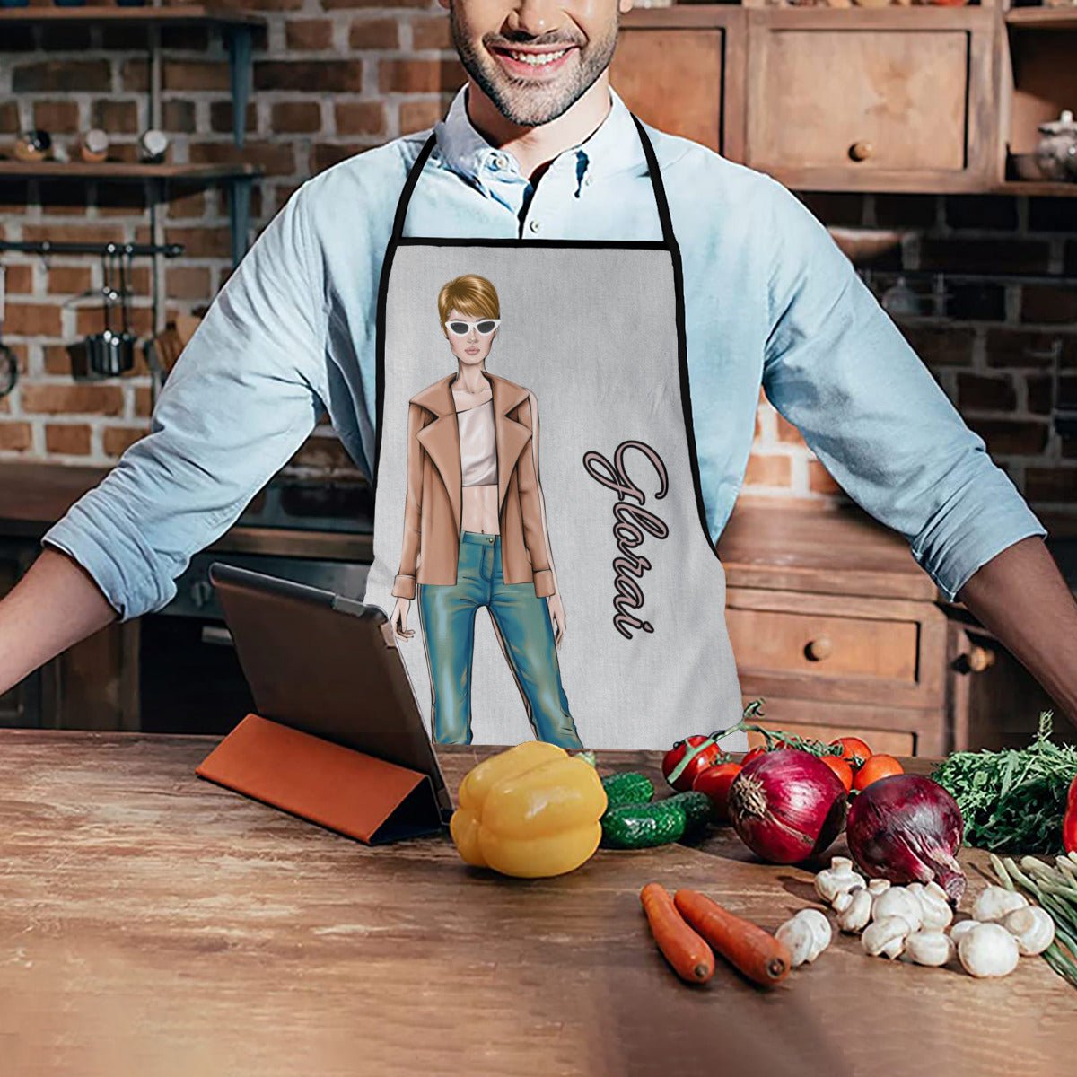 Personalized Fashion Lady Apron - aprons - BuyEcEc