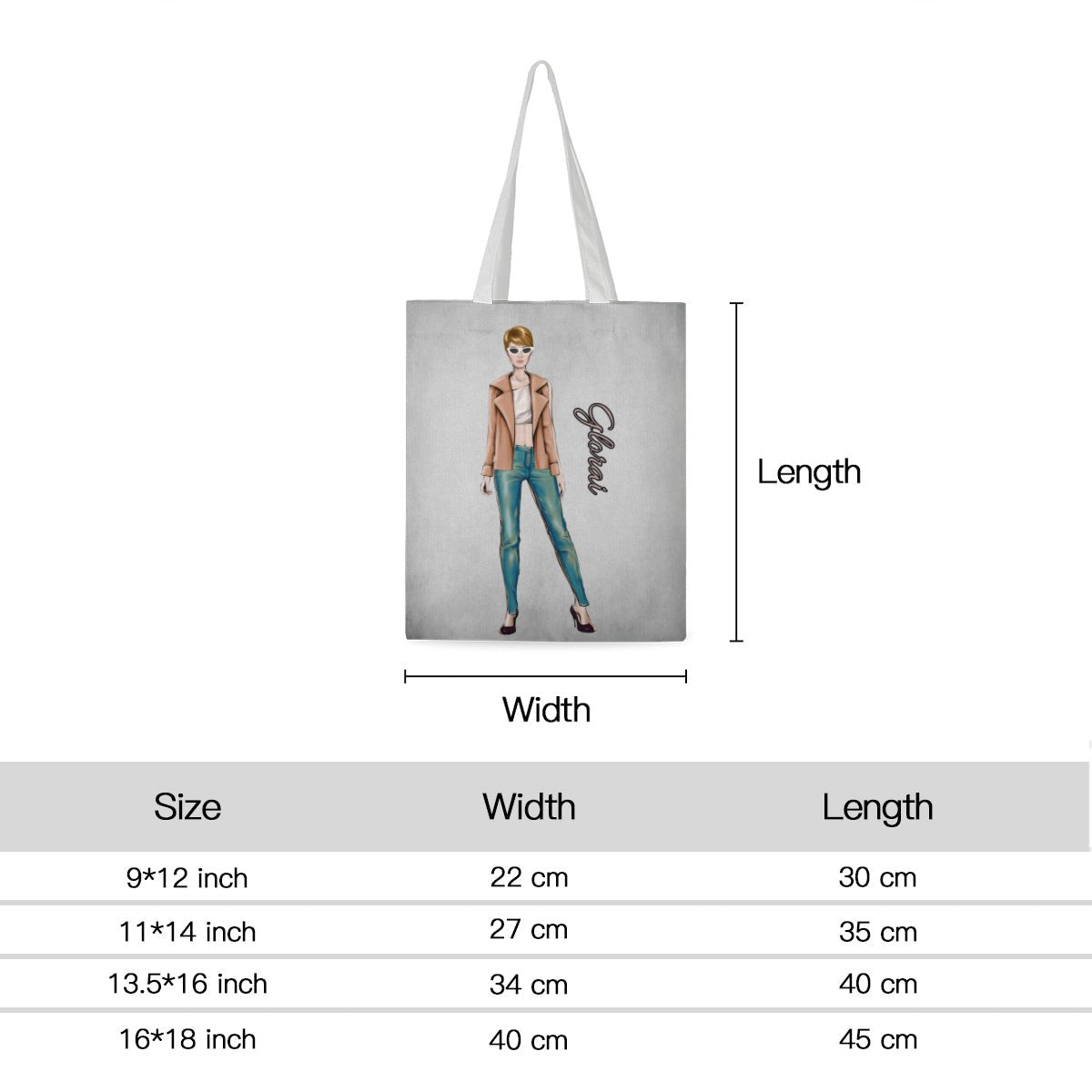 Personalized Fashion Lady Linen Tote Bag - ToteBags - BuyEcEc