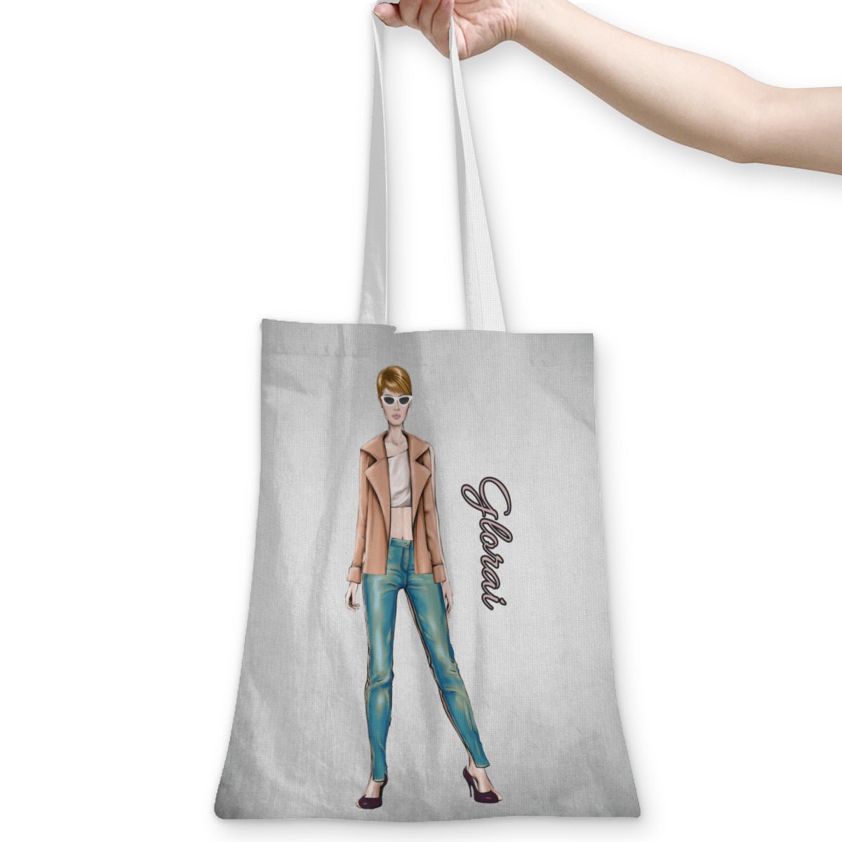 Personalized Fashion Lady Linen Tote Bag - ToteBags - BuyEcEc