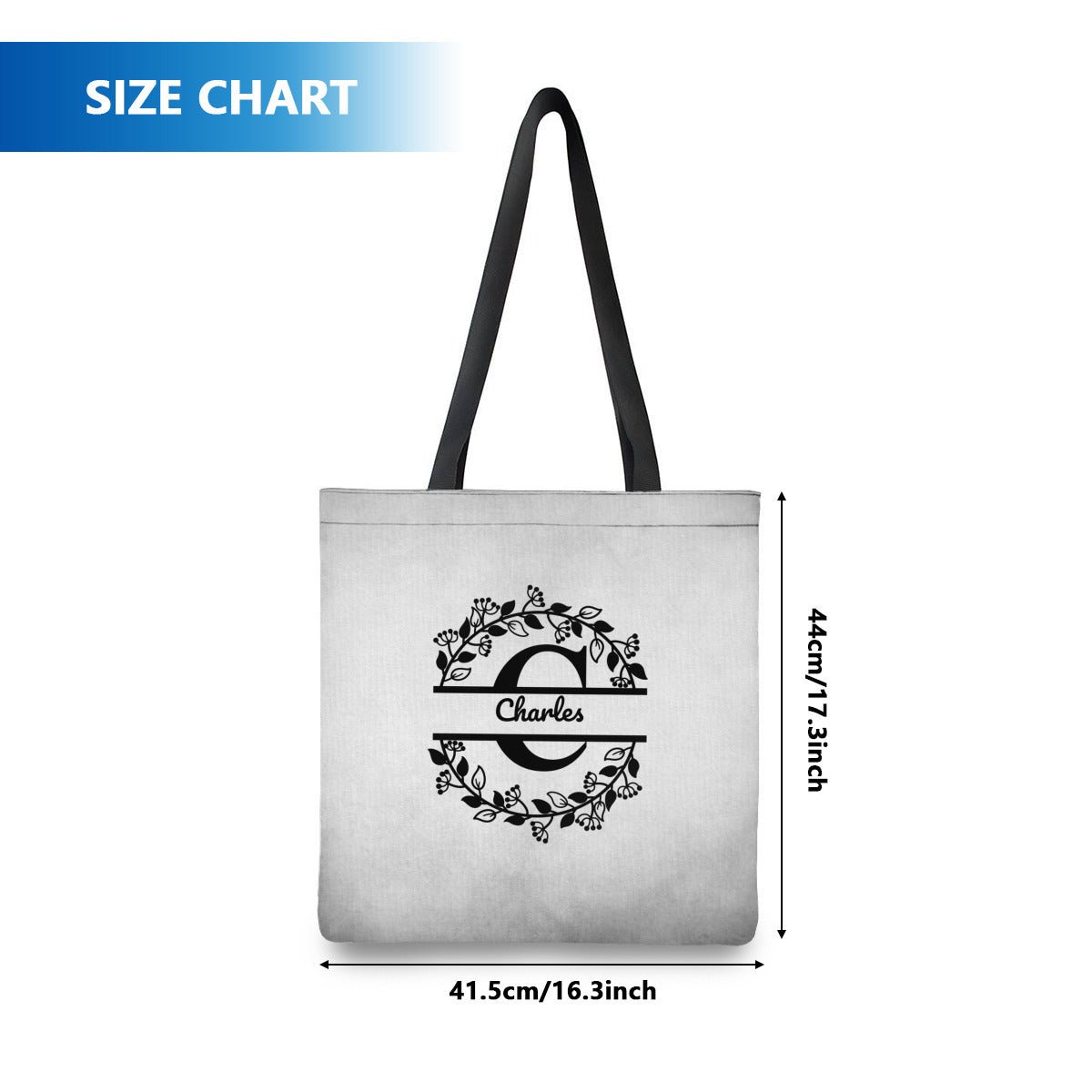 Personalized Monogram Shopping Bag (2 - Sided Print) - ToteBags - BuyEcEc