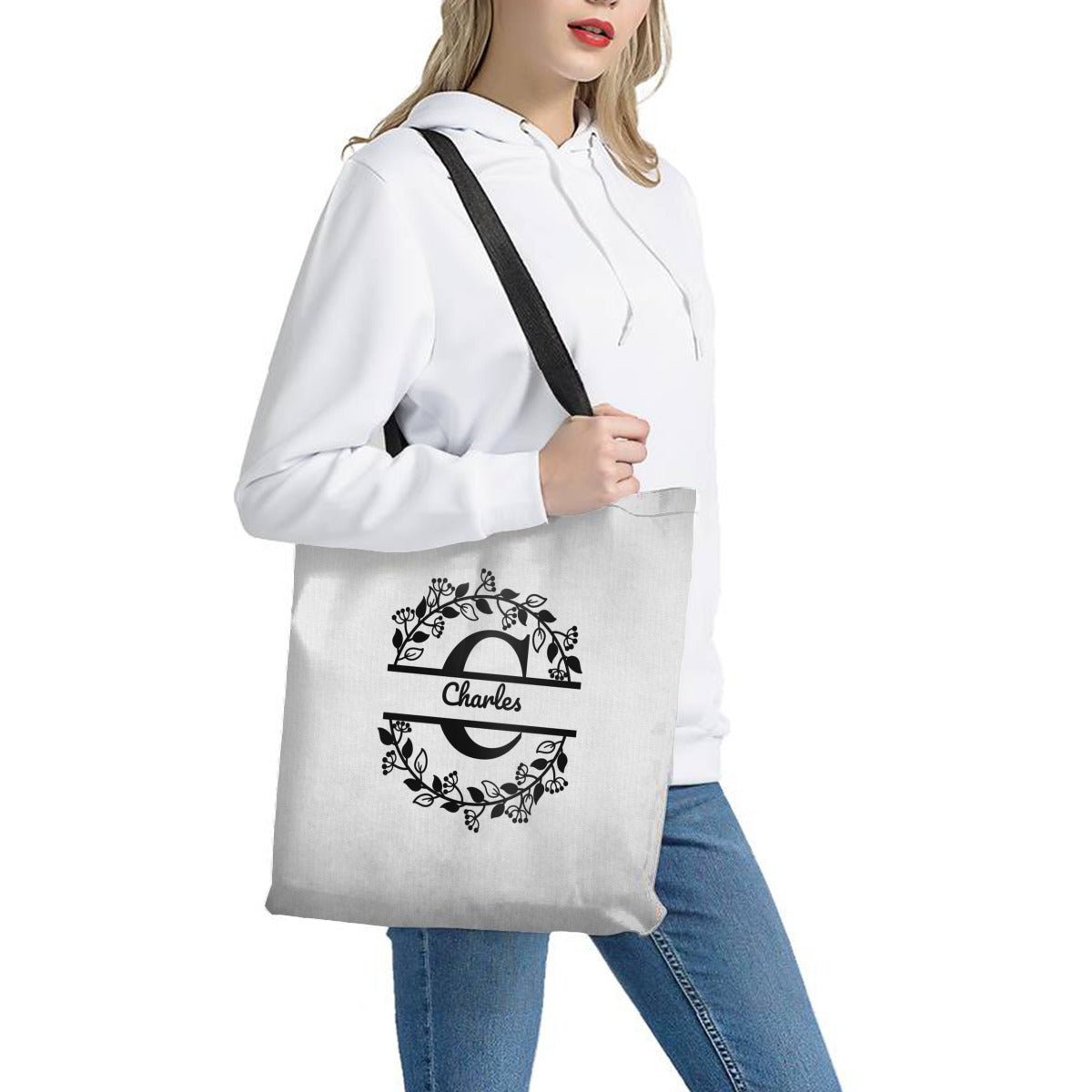 Personalized Monogram Shopping Bag (2 - Sided Print) - ToteBags - BuyEcEc