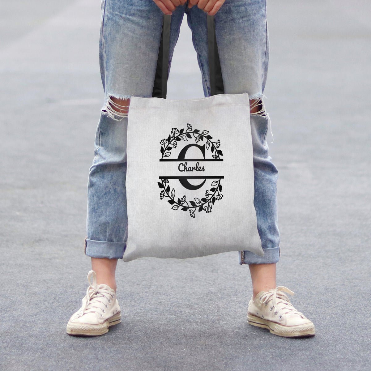 Personalized Monogram Shopping Bag (2 - Sided Print) - ToteBags - BuyEcEc