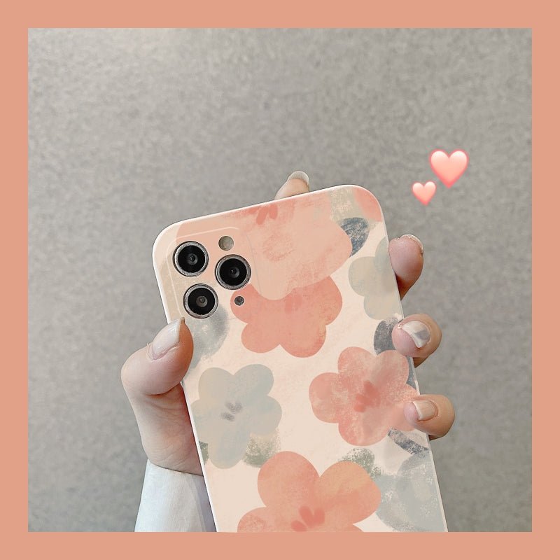 Watercolor flowers Heart on Edges iPhone Case - iphoneCases - BuyEcEc