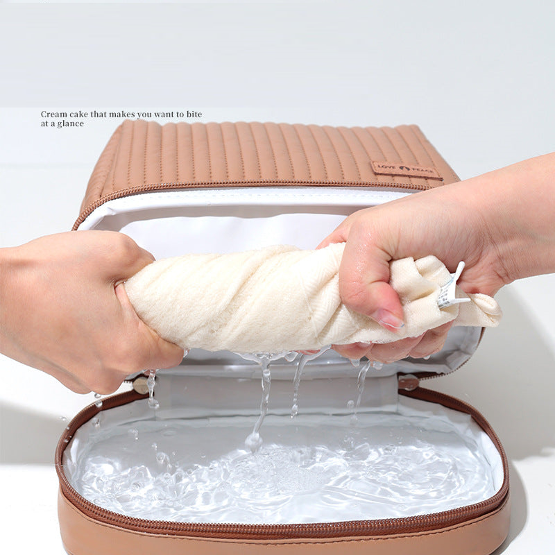Dry and Wet Larger Double Layer Travel Cosmetic Makeup Organizer Case Bag 067-AA1-0004
