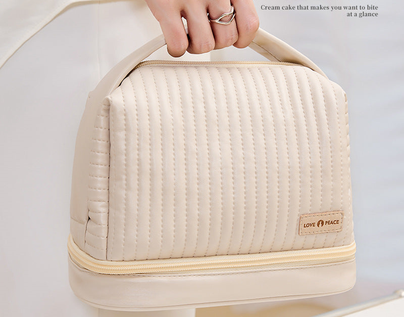 Dry and Wet Larger Double Layer Travel Cosmetic Makeup Organizer Case Bag 067-AA1-0004