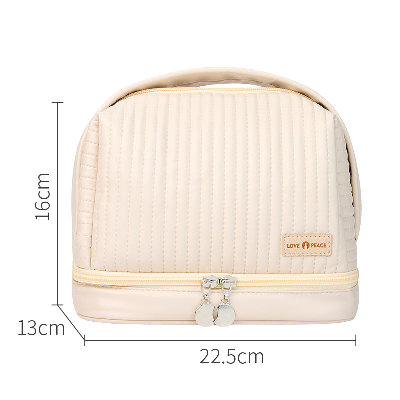 Dry and Wet Larger Double Layer Travel Cosmetic Makeup Organizer Case Bag 067-AA1-0004