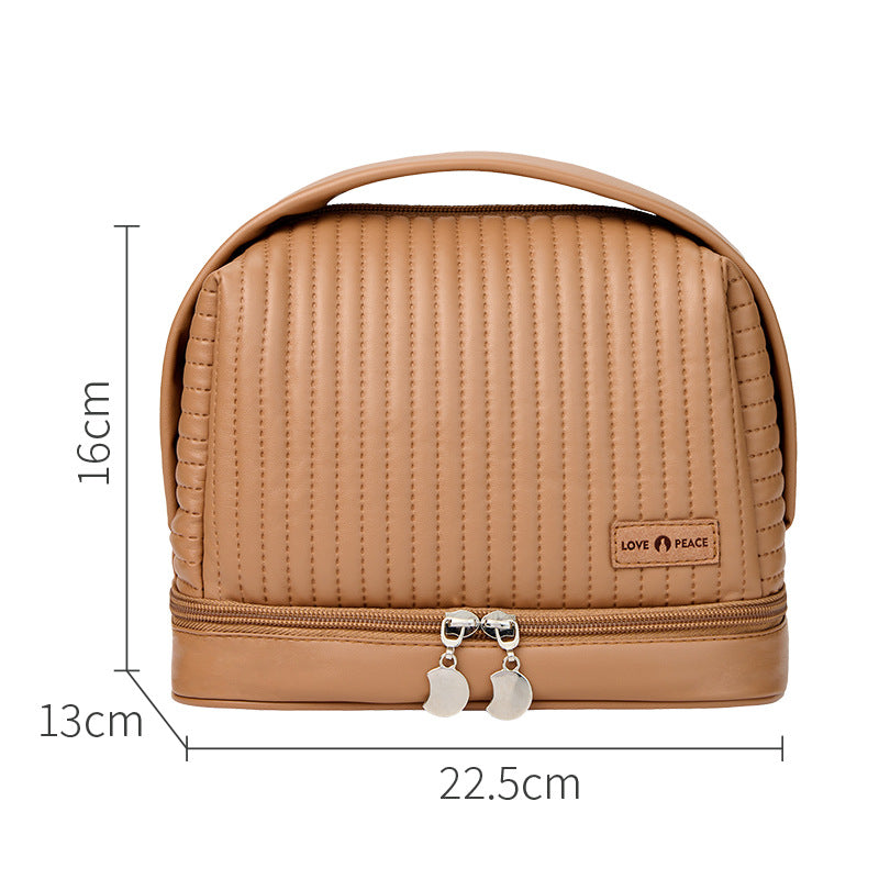 Dry and Wet Larger Double Layer Travel Cosmetic Makeup Organizer Case Bag 067-AA1-0004