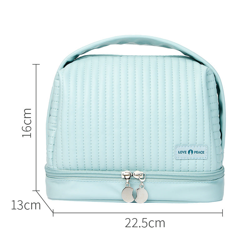 Dry and Wet Larger Double Layer Travel Cosmetic Makeup Organizer Case Bag 067-AA1-0004