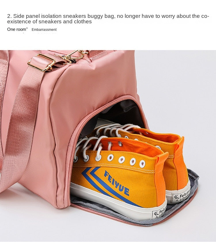 Dry Separated Gym Bag Waterproof Travel Bag with Shoes Compartment Sport Bag for Workout Travel Sports Yoga 067-AB0-0002
