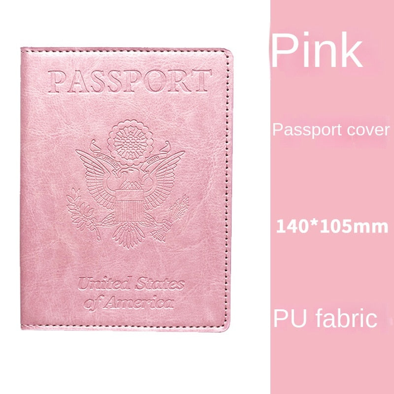 Passport Holder with Vaccine Card Slot, Multifunctional Leather Card Case Travel Accessories 070-AA3-0004
