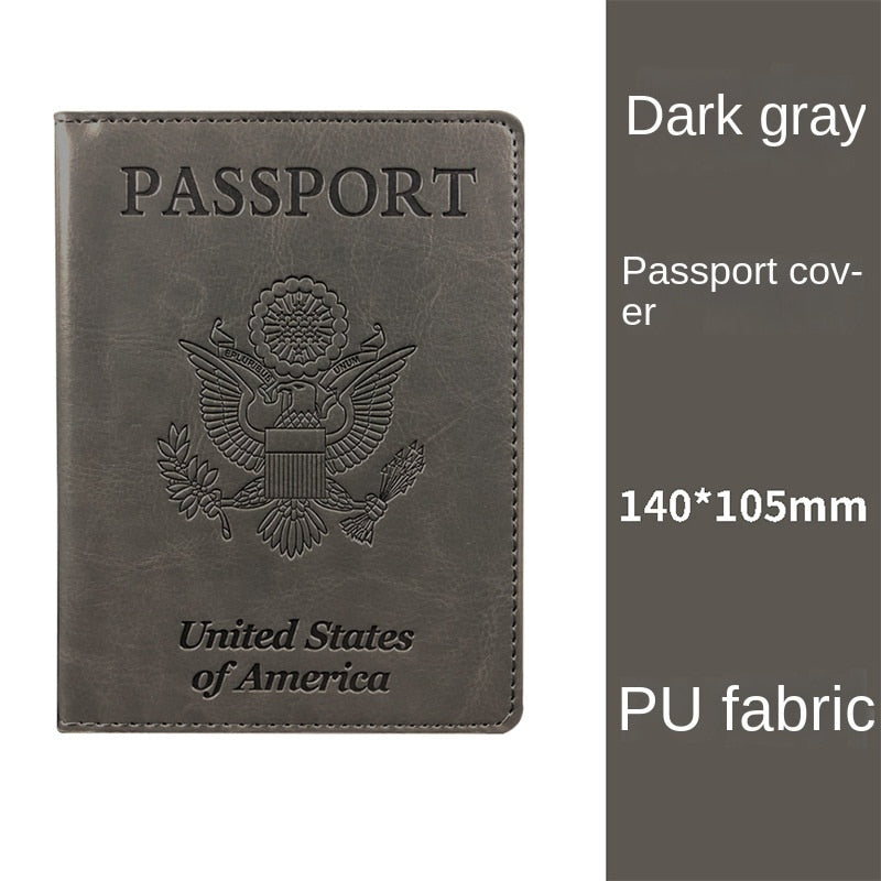 Passport Holder with Vaccine Card Slot, Multifunctional Leather Card Case Travel Accessories 070-AA3-0004