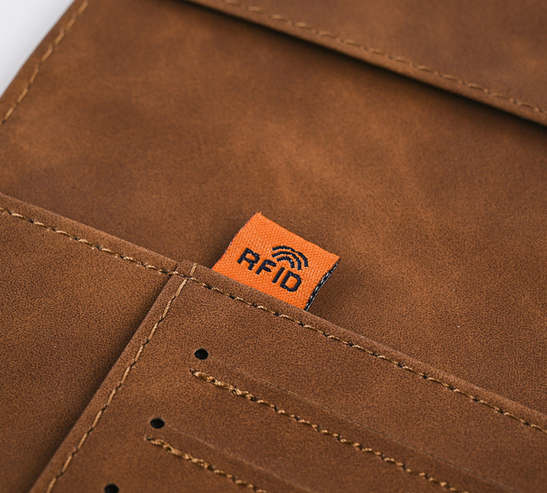RFID Blocking Passport Holder with Elastic Band Wallet Compact ID Organizer Multifunctional Document Woman Banknotes Case 070-AA3-0003