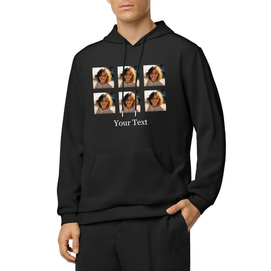 280g Custom Men's Hoodies - Personalized 6 - Photo & Text Sweatshirt - BuyEcEc