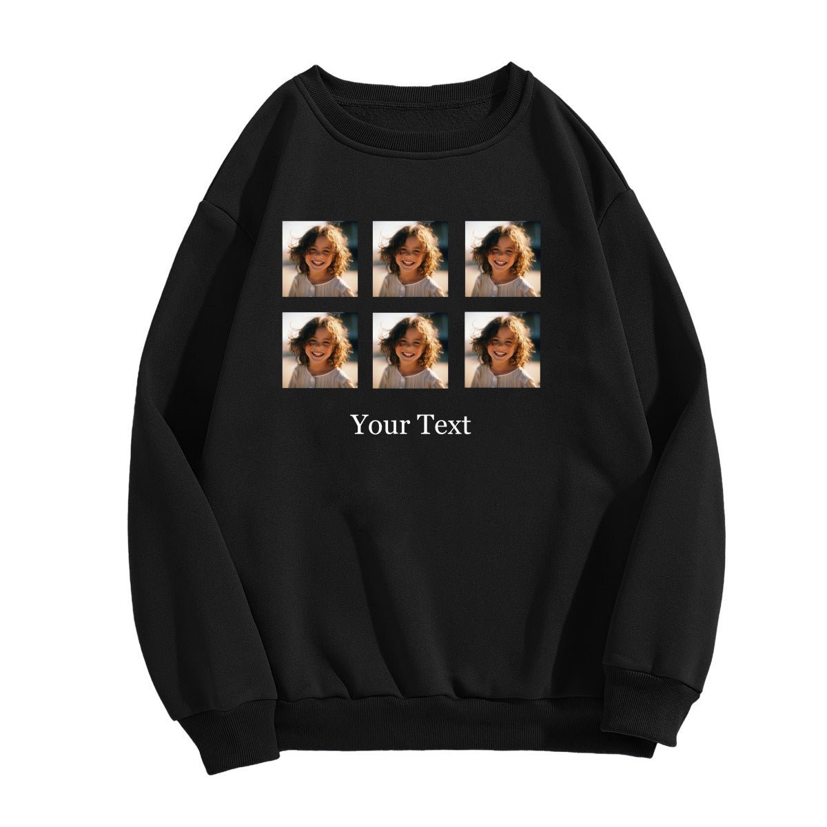280g Personalized Crew Neck Sweatshirt - Men's, 6 Photos & Custom Text - Hoodies - BuyEcEc