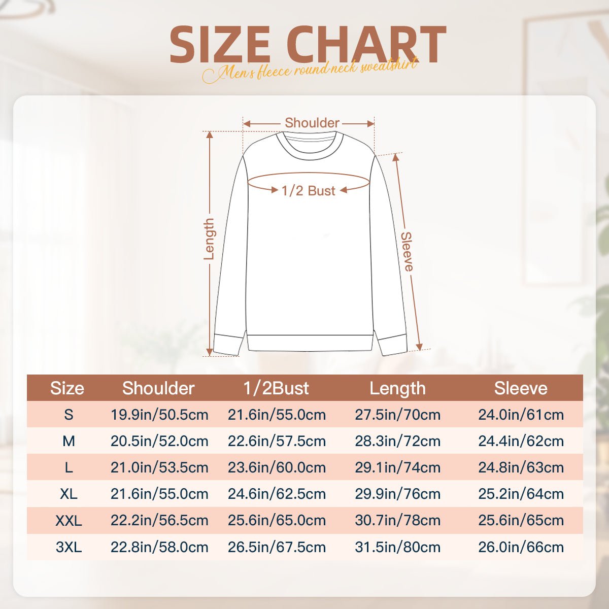 300g Men's Personalized Sweatshirt - 6 - Photo & Custom Text - Hoodies - BuyEcEc