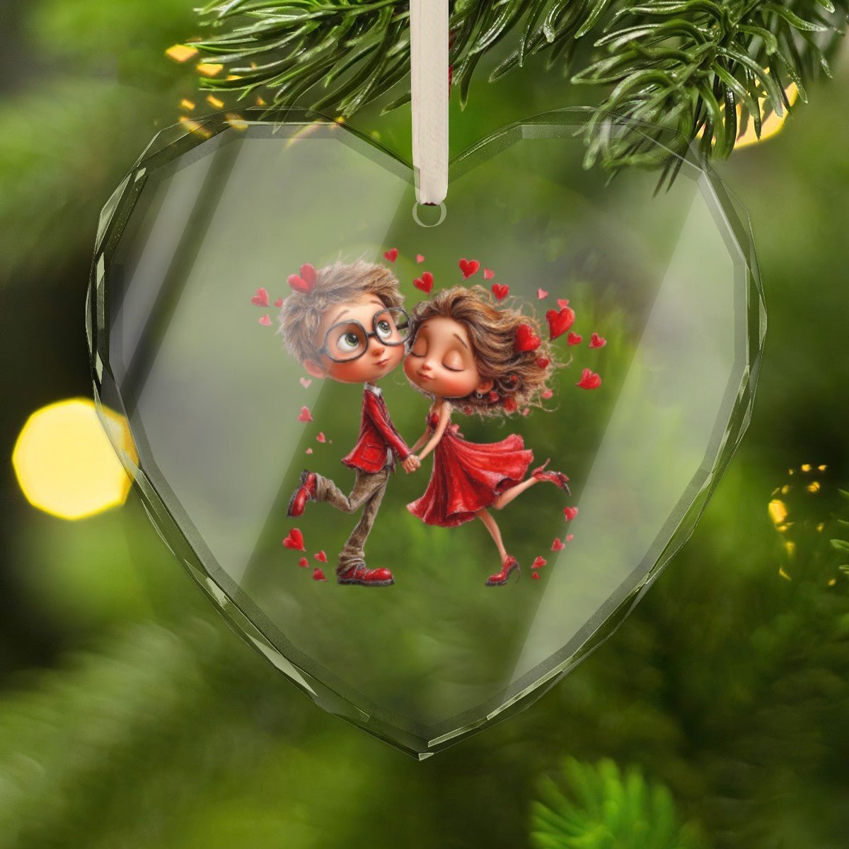 Artistic Crystal Heart Pendant | Designer Glass Ornament | BuyEcEc - Pendants & Ornaments - BuyEcEc