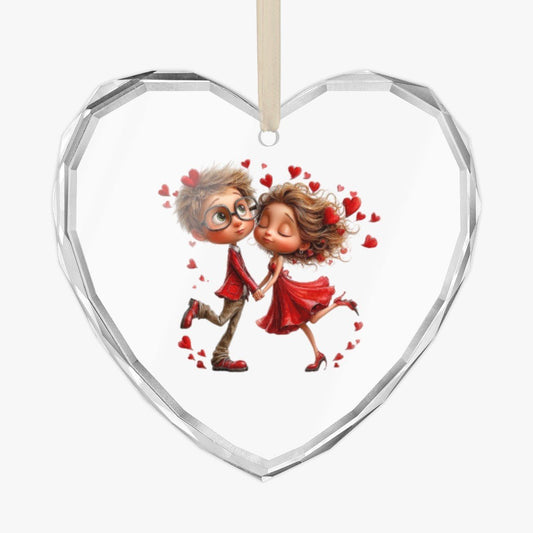 Artistic Crystal Heart Pendant | Designer Glass Ornament | BuyEcEc - Pendants & Ornaments - BuyEcEc