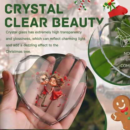 Artistic Crystal Heart Pendant | Designer Glass Ornament | BuyEcEc - Pendants & Ornaments - BuyEcEc