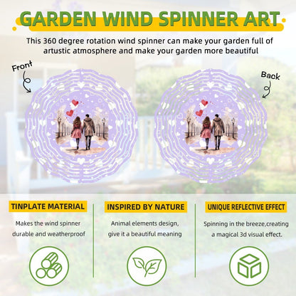 Artistic Mandala Wind Chime | 3D Rotating Snowflake Decor | BuyEcEc - Pendants & Ornaments - BuyEcEc