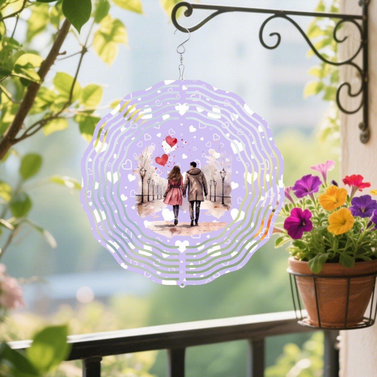 Artistic Mandala Wind Chime | 3D Rotating Snowflake Decor | BuyEcEc - Pendants & Ornaments - BuyEcEc