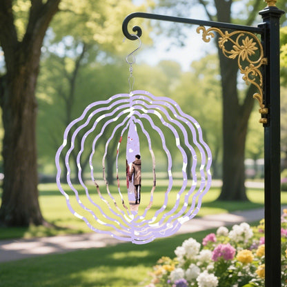 Artistic Mandala Wind Chime | 3D Rotating Snowflake Decor | BuyEcEc - Pendants & Ornaments - BuyEcEc