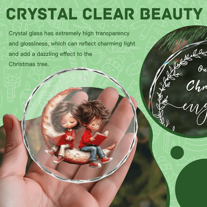 Artistic Round Glass Ornament | Designer Crystal Decor | BuyEcEc - Pendants & Ornaments - BuyEcEc