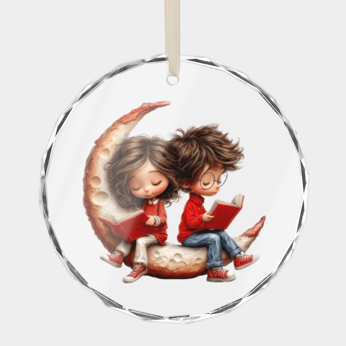 Artistic Round Glass Ornament | Designer Crystal Decor | BuyEcEc - Pendants & Ornaments - BuyEcEc