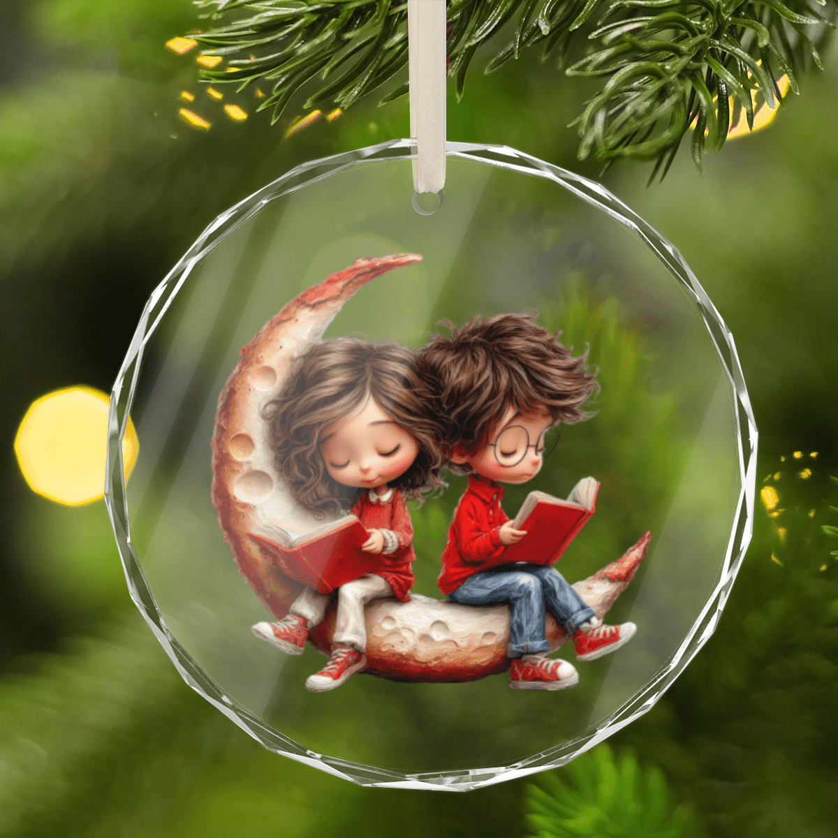 Artistic Round Glass Ornament | Designer Crystal Decor | BuyEcEc - Pendants & Ornaments - BuyEcEc