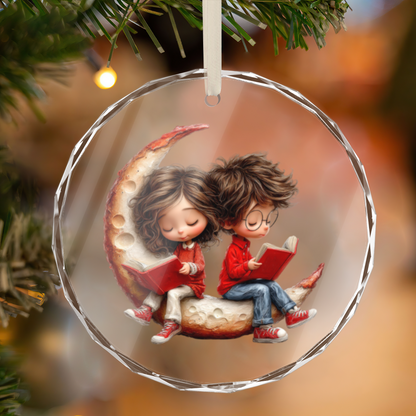 Artistic Round Glass Ornament | Designer Crystal Decor | BuyEcEc - Pendants & Ornaments - BuyEcEc