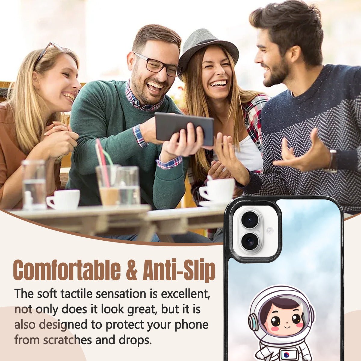 Astronaut Mirror Phone Case for iPhone 16 Plus: Explore the Universe - iphoneCases - BuyEcEc