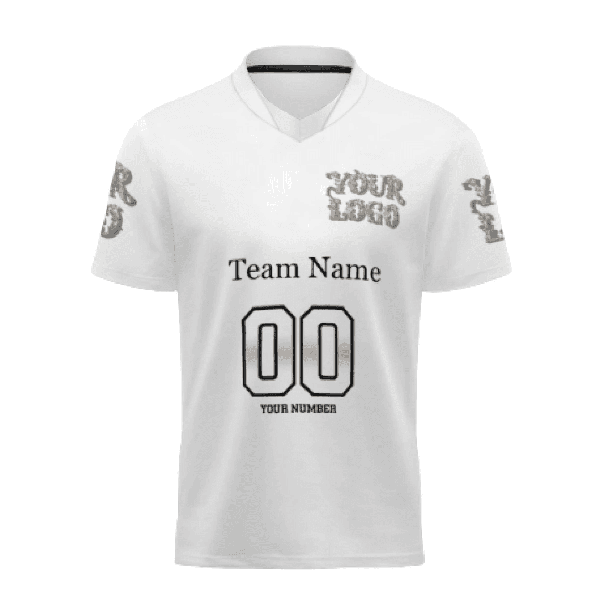 AW003 Custom V-Neck Men's Soccer Jersey – Team Name & Number Personalization - Apparel - BuyEcEc