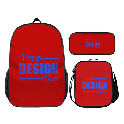 Backpack & Insulated Lunch Bag & Pencil Case Set – Custom Design - Storage - BuyEcEc