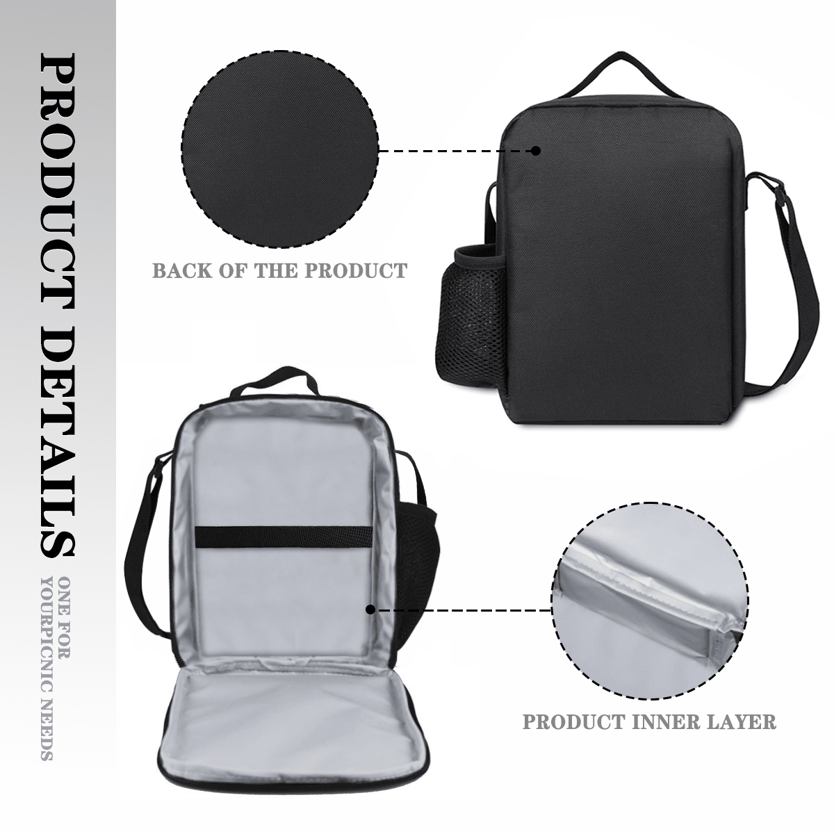 Backpack & Insulated Lunch Bag & Pencil Case Set – Custom Design - Storage - BuyEcEc