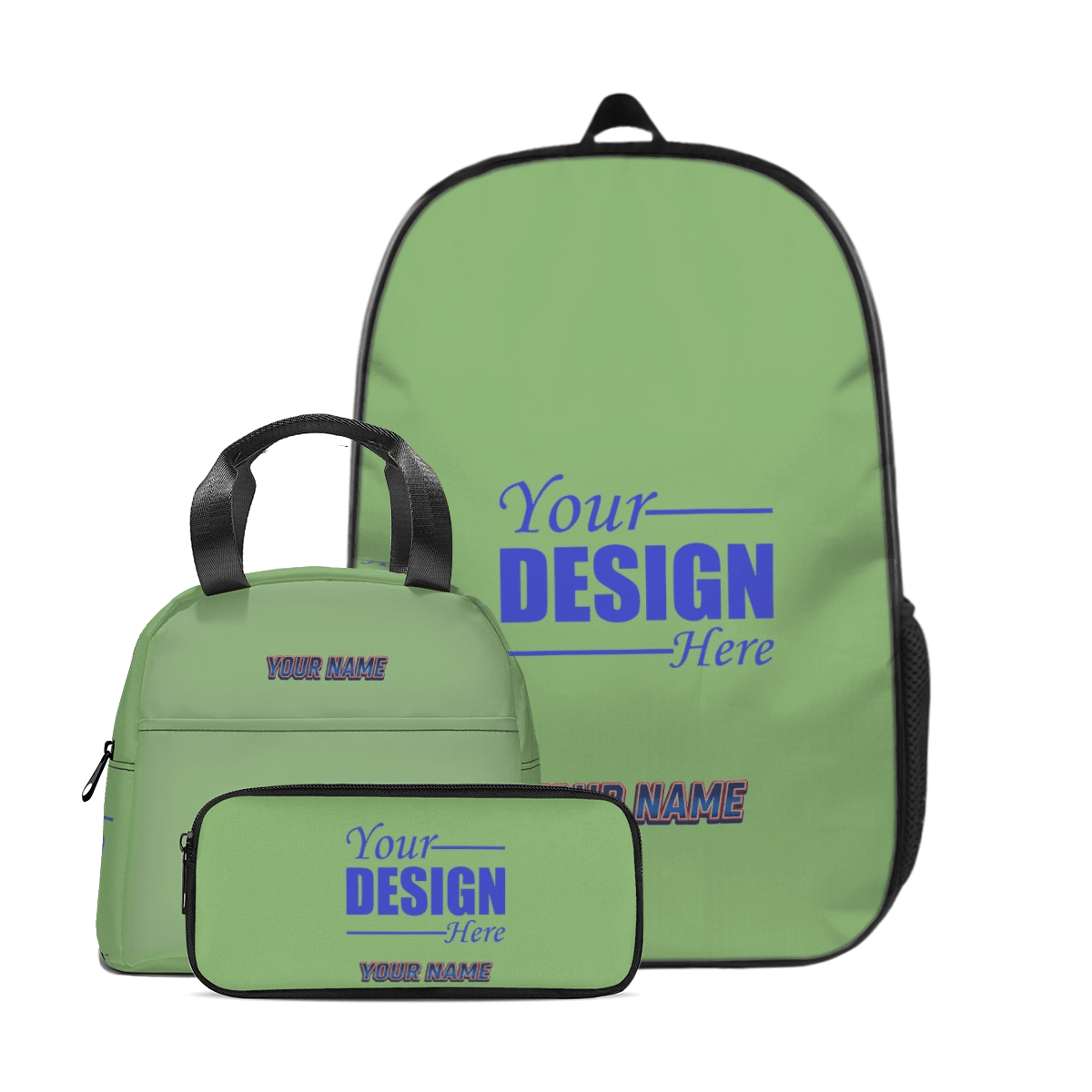 Backpack & Insulated Lunch Bag & Pencil Case Set – Custom Design - Storage - BuyEcEc