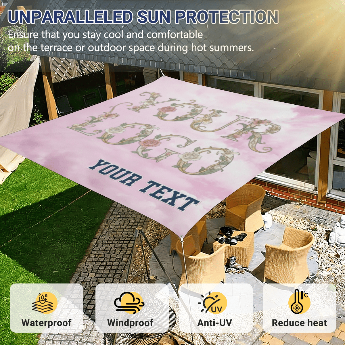 Beach Sunshade Cloth Polyester Heat Transfer - BuyEcEc