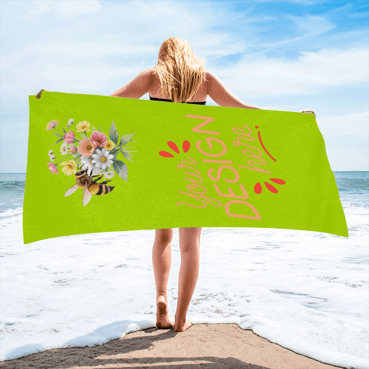 Beach Towel Microfiber Heat Transfer - BuyEcEc