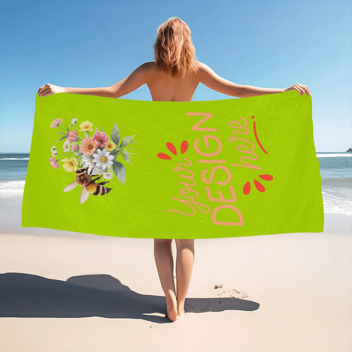Beach Towel Microfiber Heat Transfer - BuyEcEc