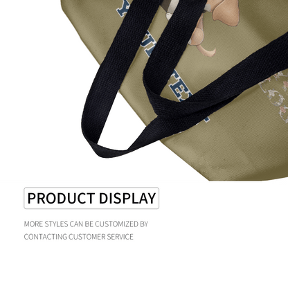 Canvas Tote Bag – Custom Text (Dark) - Storage - BuyEcEc