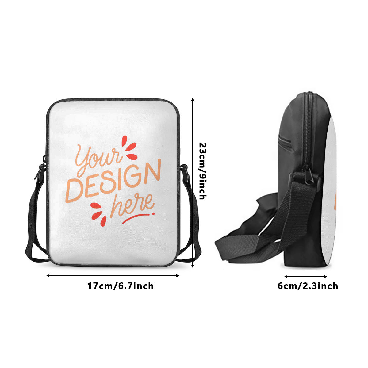 Casual Crossbody Messenger Bag – Custom Design - Storage - BuyEcEc