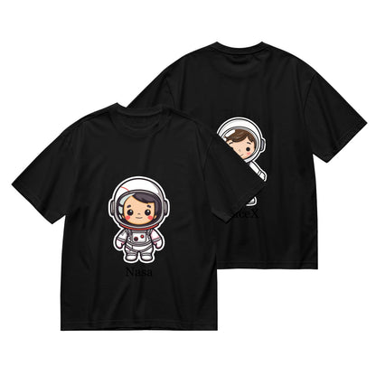 Custom Astronaut T-Shirt for Men (200g) - Astronaut & Text Tee - BuyEcEc