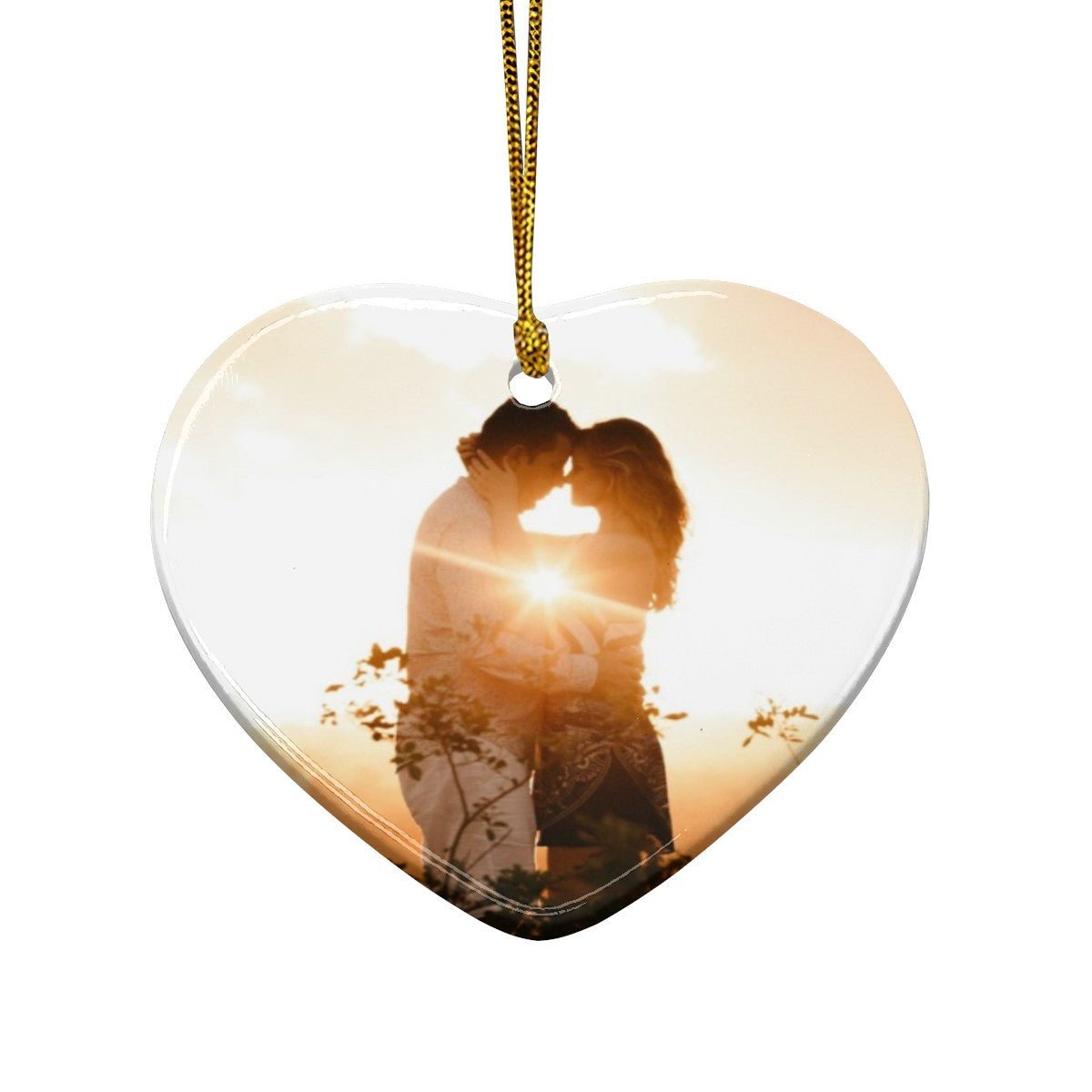 Custom Ceramic Heart Pendant | Photo Ornament | BuyEcEc - Pendants & Ornaments - BuyEcEc