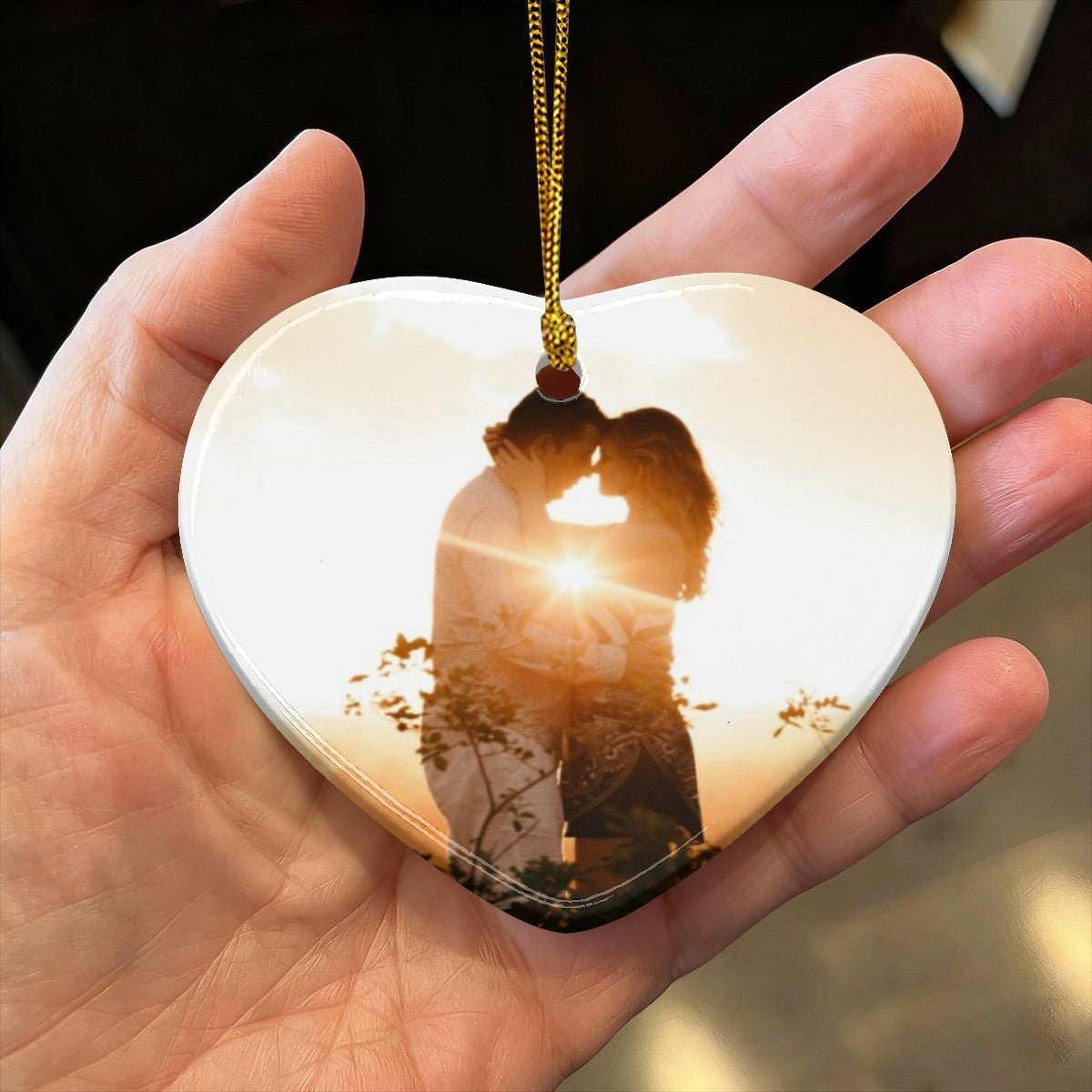 Custom Ceramic Heart Pendant | Photo Ornament | BuyEcEc - Pendants & Ornaments - BuyEcEc