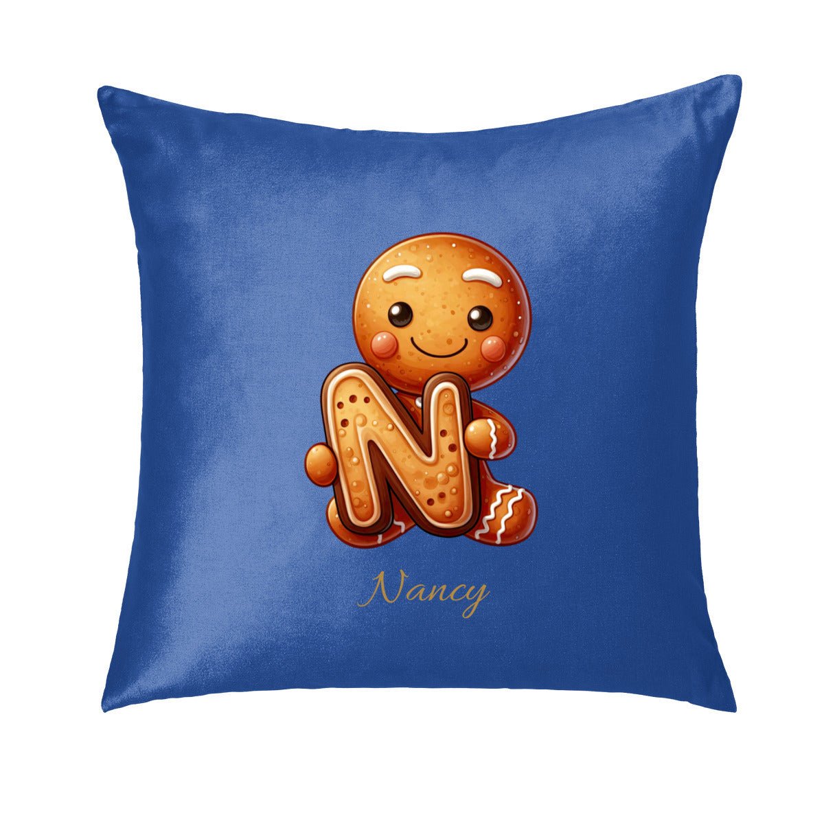 Custom Christmas Monogram Pillow | Personalized Holiday Initial & Name - Pillowcases - BuyEcEc